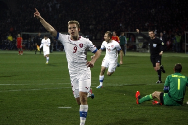 Fotbalový útočník Matěj Vydra.