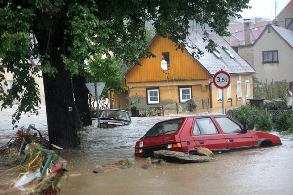 Česku hrozí kvůli vydatným dešťům povodně (ilustrační foto).