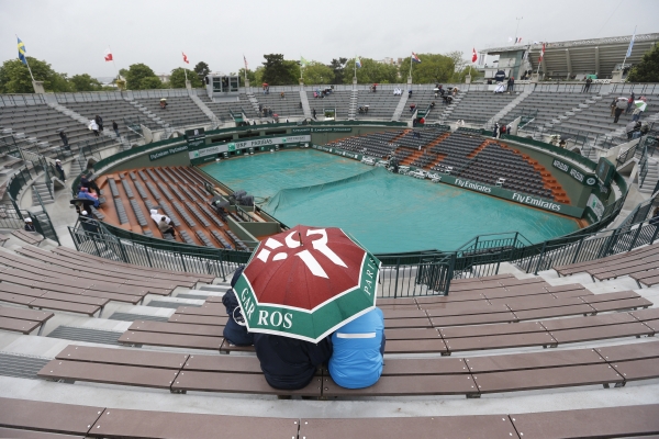 French Open trápí déšť.