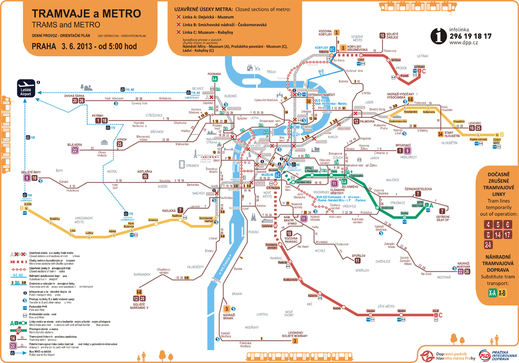 Metro v Praze jede jen v omezených úsecích. Metro v Praze jede jen v omezených úsecích.