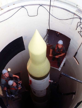 Silo s americkou raketou Minuteman III. 