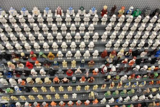 Úspěšnou řadou Lega jsou licencované Hvězdné války, k níž patří velké množství unikátních minifigurek. Na výstavě jich byla k vidění bohatá sbírka.