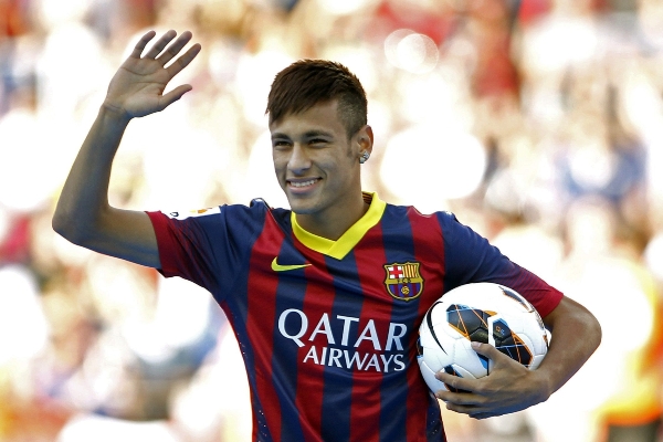 Brazilec Neymar, nová hvězda Barcelony.