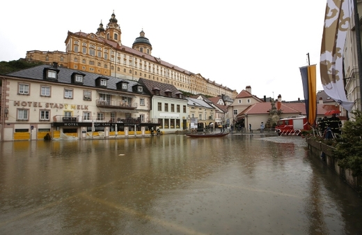 Rakouský Melk 3. června 2013 odpoledne.