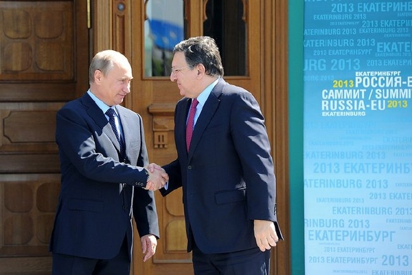 Ruský prezident Putin a šéf EK Barroso. Ruský prezident Putin a šéf EK Barroso.