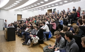 Posluchárna Lipské univerzity.