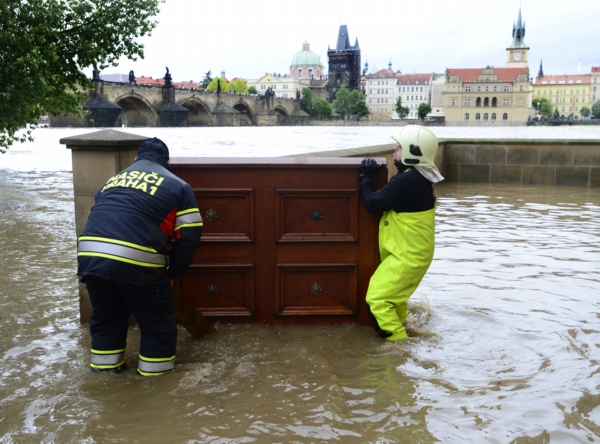 Hasiči zasahovali na pražské Kampě.