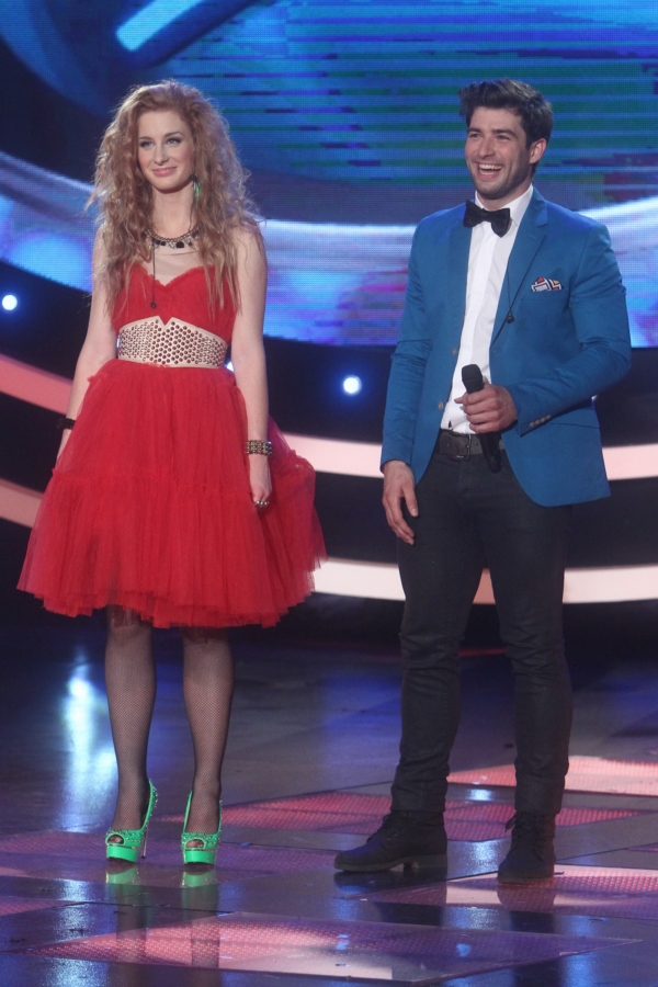 Sabina Křováková a Štefan Pčelár na finále SuperStar.