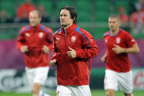 Kapitán české reprezentace Tomáš Rosický.