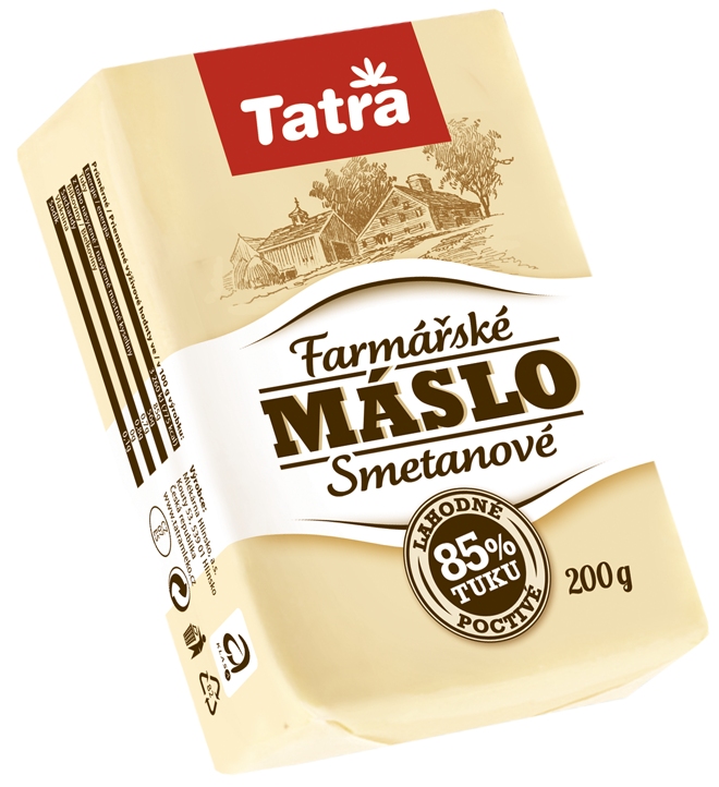 Farmářské máslo.