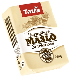 Farmářské máslo.
