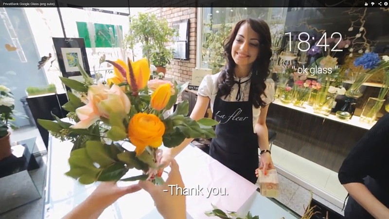 Nákup s Google Glass.