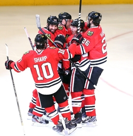 Hokejisté Chicaga Blackhawks.