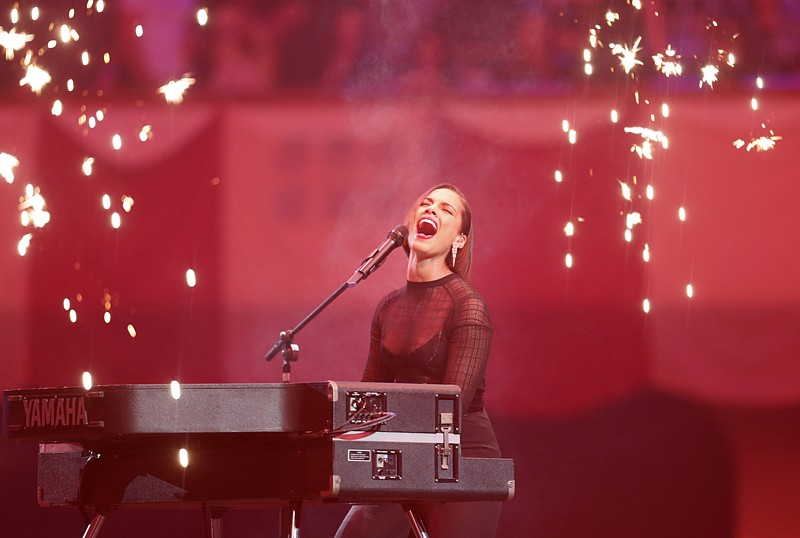 Alicia Keys při koncertě ve Frankfurtu. Alicia Keys při koncertě ve Frankfurtu.
