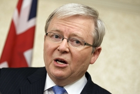 Bývalý premiér Kevin Rudd.