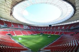 Národní stadion ve městě Brasília, který hostí úvodní zápas Konfederačního poháru FIFA.