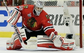 Gólman Chicaga Corey Crawford.