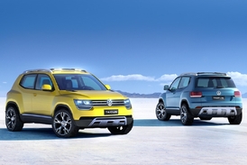 Takhle nějak by měl model mini SUV Taigun vypadat.