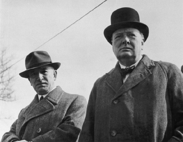 Edvard Beneš (vlevo) a Winston Churchill.