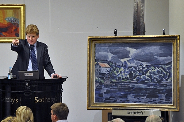 V aukční síni Sotheby's probíhá dražba impresionistického a moderního umění, vedle Kupky se draží také Picasso, Miró, Dalí aj. (ilustrační foto). 
