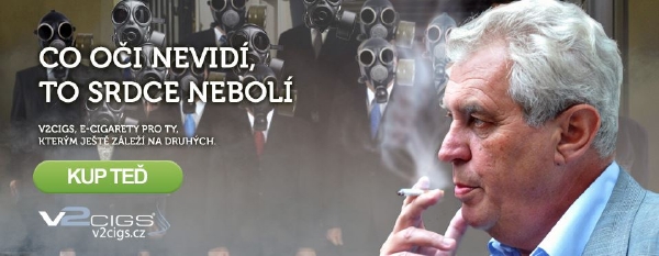 Jedna z fotomontáží, které se objevily na stránkách v2cigs. Jedna z fotomontáží, které se objevily na stránkách v2cigs.