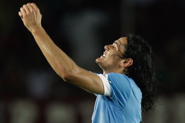 Uruguayský kanonýr Edinson Cavani.