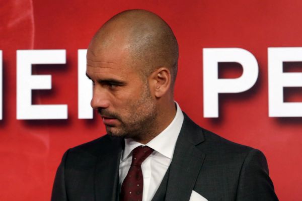 Pep Guardiola při nástupu k mnichovskému týmu.
