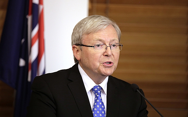 Pětapadesátiletý Kevin Rudd byl šéfem vlády v letech 2007-2010.