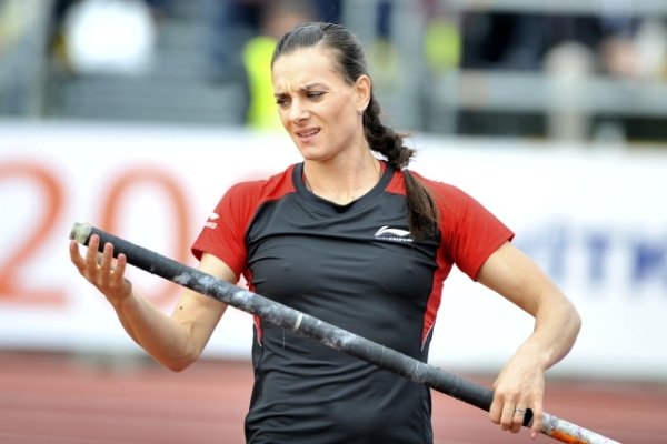 Tyčkařská rekordmanka Jelena Isinbajevová.