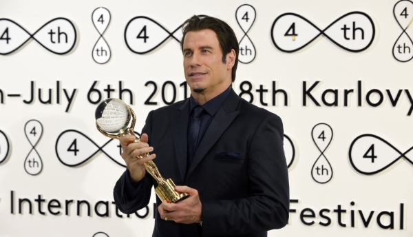 John Travolta s Křišťálovým glóbem.