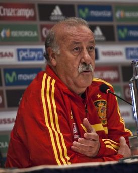 Trenér Španělska Vicente Del Bosque.