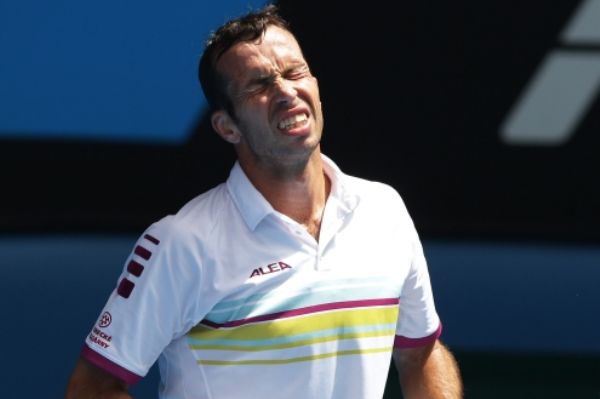 Radek Štěpánek i přes zranění stehenního svalu nastoupil na Wimbledonu do čtyřhry.