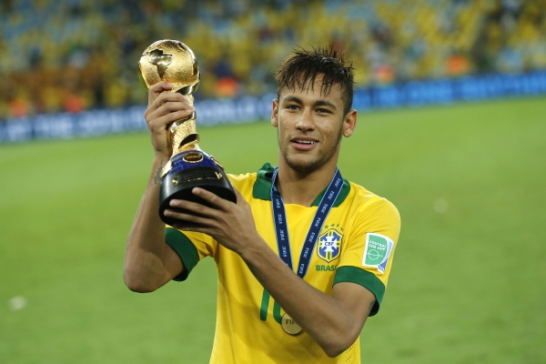 Brazilský fotbalový supertalent Neymar.