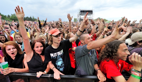 Momentka z festivalu Rock for People.