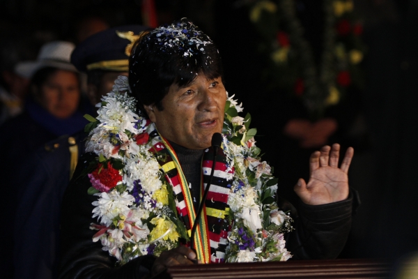 Prezident Bolívie Evo Morales. Prezident Bolívie Evo Morales.