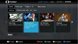 Aplikace iVysílání pro chytré televize.