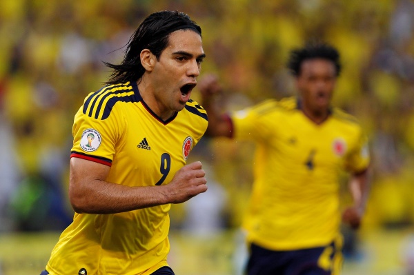 Kolumbijský kanonýr Radamel Falcao. Kolumbijský kanonýr Radamel Falcao.
