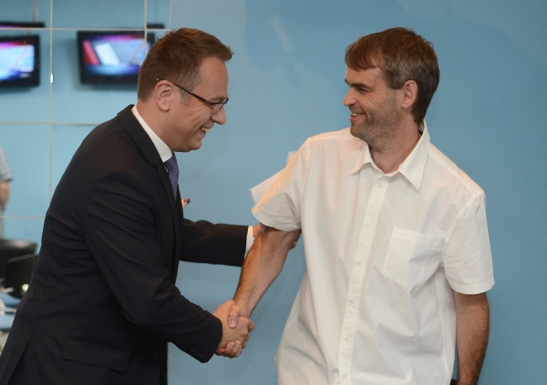 Václav Moravec (vlevo) a Robert Šlachta.