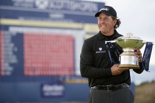 Americký golfista Phil Mickelson Americký golfista Phil Mickelson
