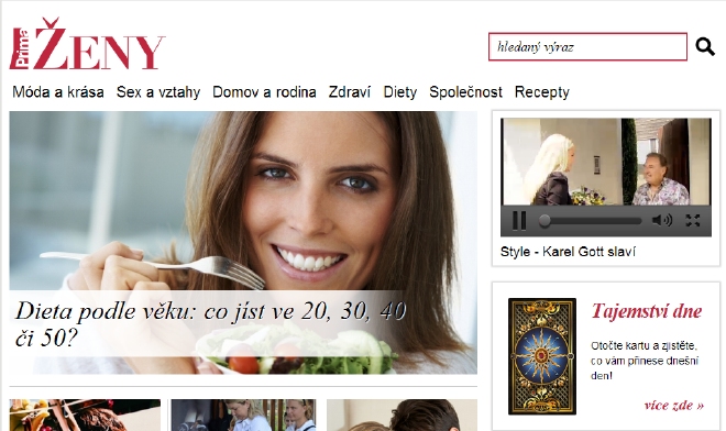 Homepage nového webu Primy.