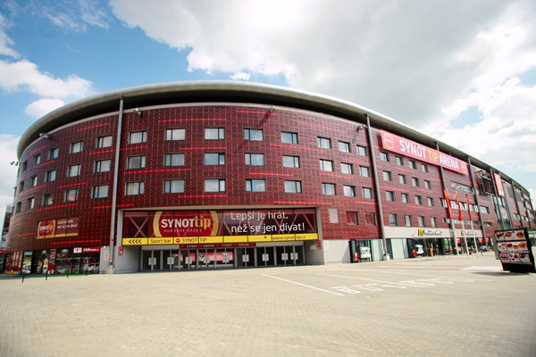 Stadion v pražském Edenu, kde se na konci srpna odehraje Superpohár UEFA.