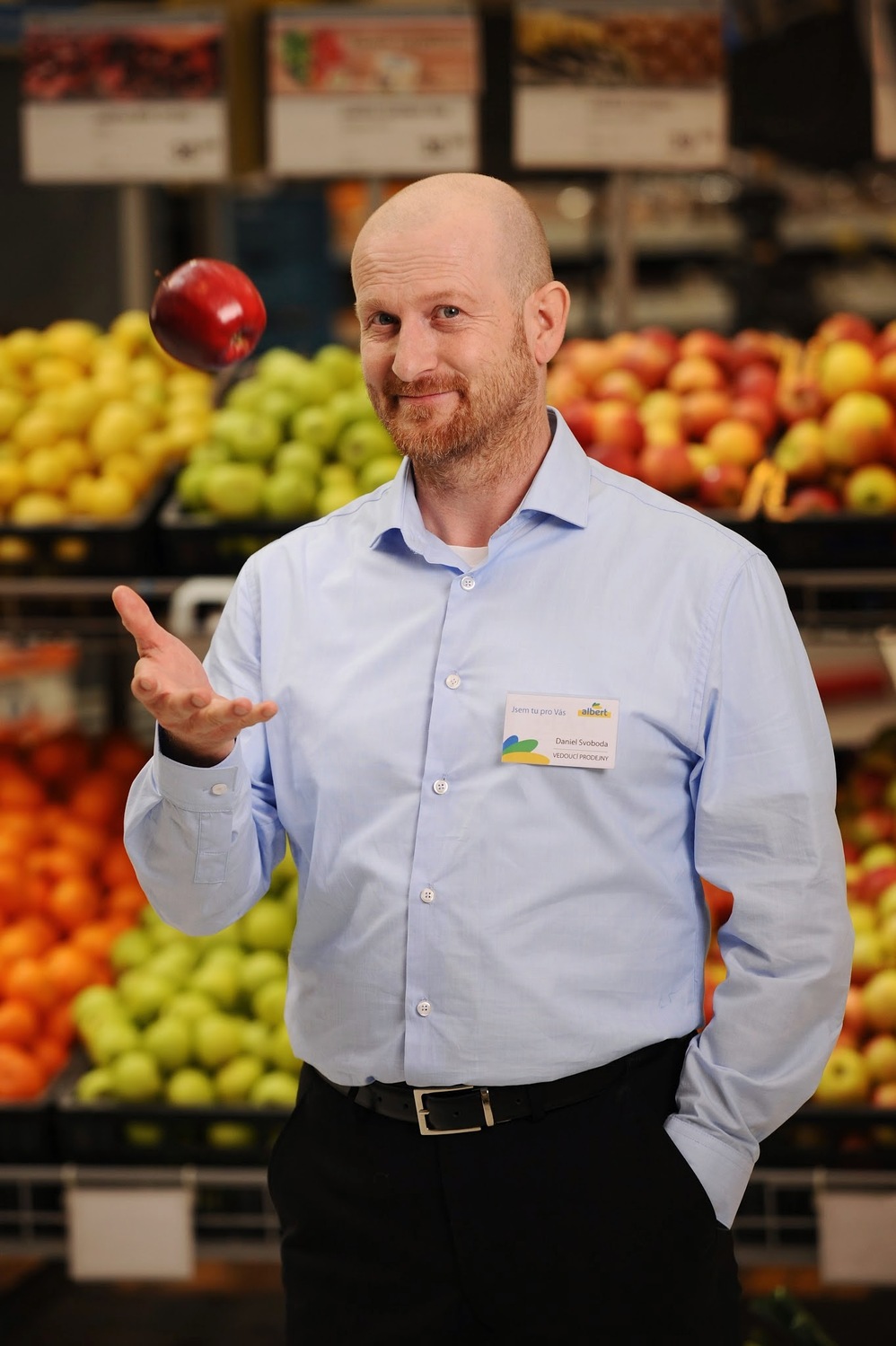 Vedoucí prodejny Albert z reklamy.
