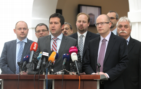 Tisková konference ČSSD. Tisková konference ČSSD.