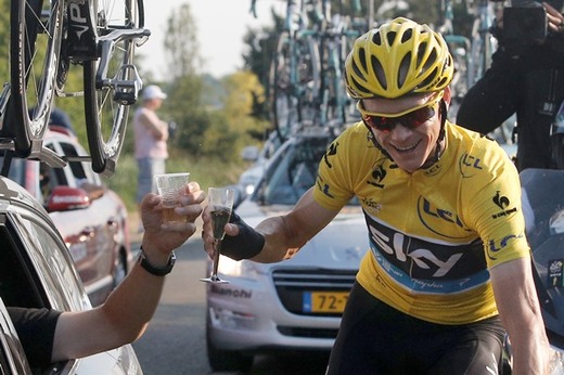 Vítězný Brit Chris Froome.