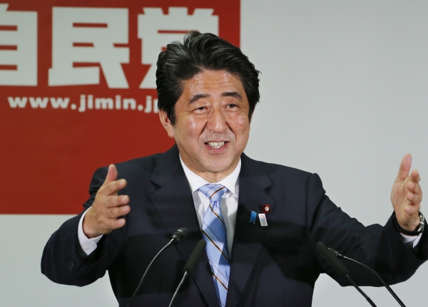 Japonský premiér Šinzó Abe.