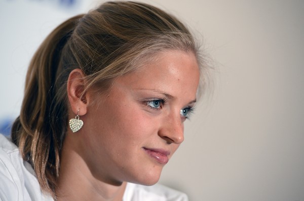 Plavkyně Simona Baumrtová. Plavkyně Simona Baumrtová.