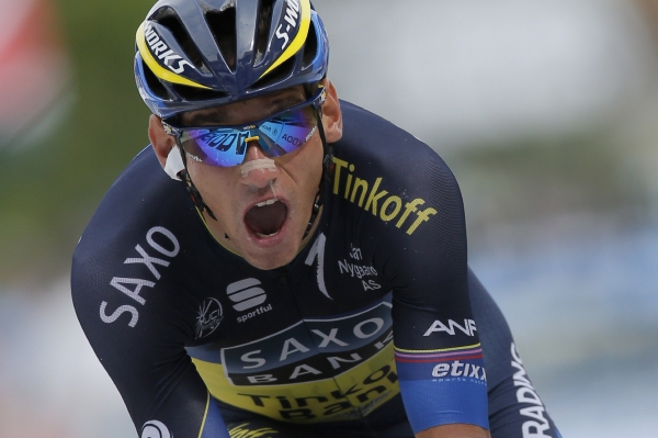 Český jezdec Roman Kreuziger v dresu stáje Saxo-Tinkoff. Český jezdec Roman Kreuziger v dresu stáje Saxo-Tinkoff.
