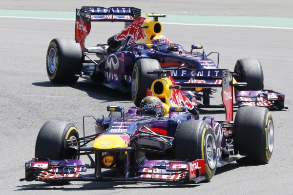 Monoposty stáje Red Bull.