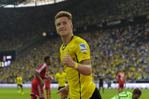 Marco Reus se na vítězství Dortmundu nad Bayernem podílel dvěma góly.