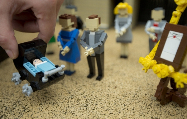Nové mládě v Buckinghamském paláci existuje už i jako lego. Nové mládě v Buckinghamském paláci existuje už i jako lego.